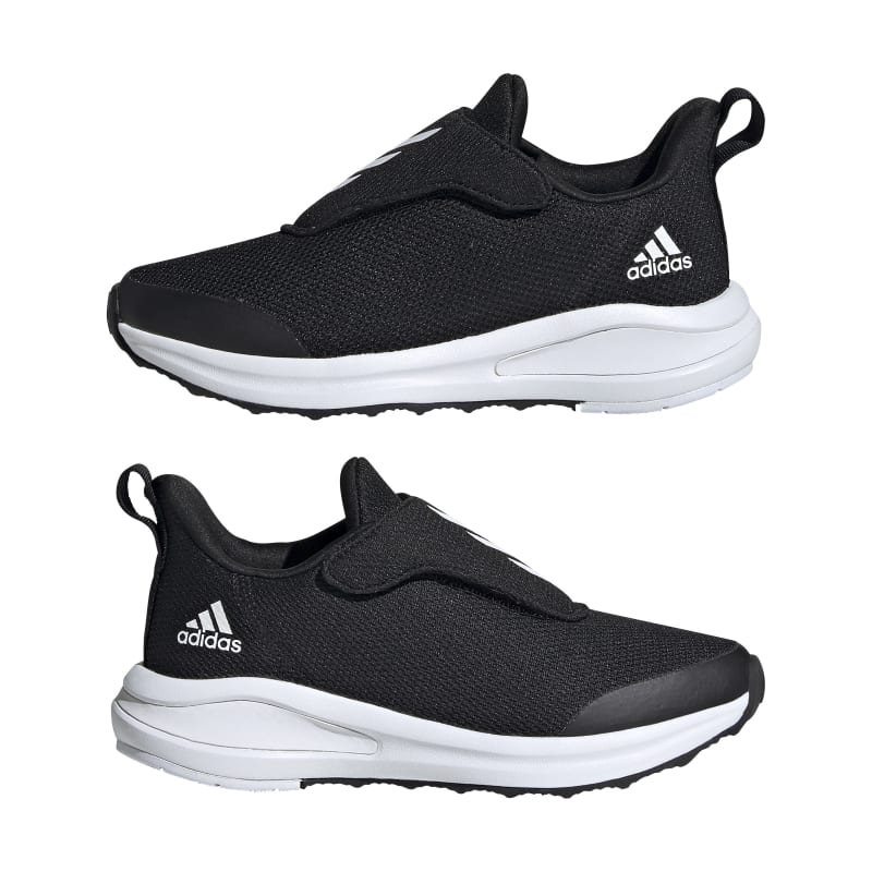 נעלי ספורט אדידס לילדים Fortarun AC עם סקוטש שחור ולבן