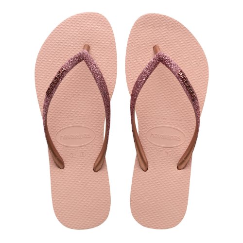 כפכפים צבע ורוד נצנצים לילדים HAVAIANAS