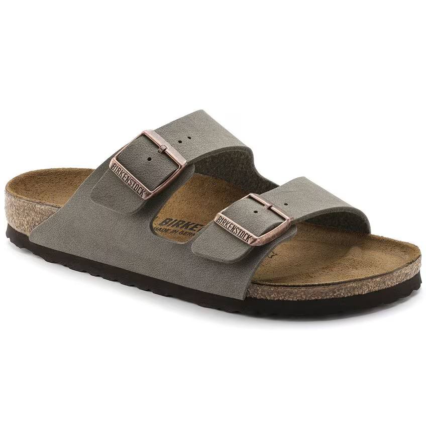 הזמנה אונליין כפכפים אפורים של Birkenstock Arizona Birkibuc לנשים