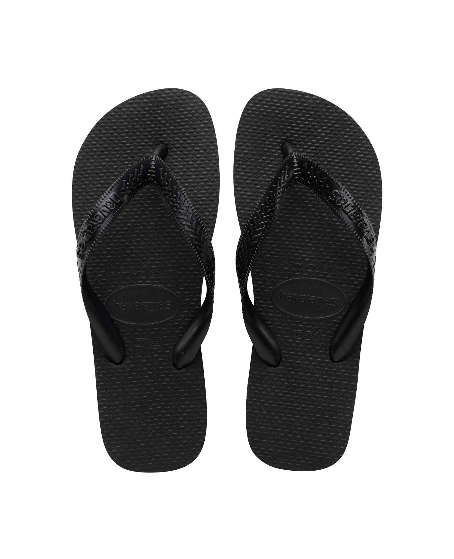 HAVAIANAS כפכפי אצבע נשים צבע שחור קנו כפכפי Havaianas קלאסיים שחורים לנשים