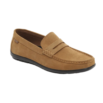 Trak - נעלי מוקסין אלגנטיות טראק דגם רוני לגברים בצבע קאמל TRAK866-TR25-45